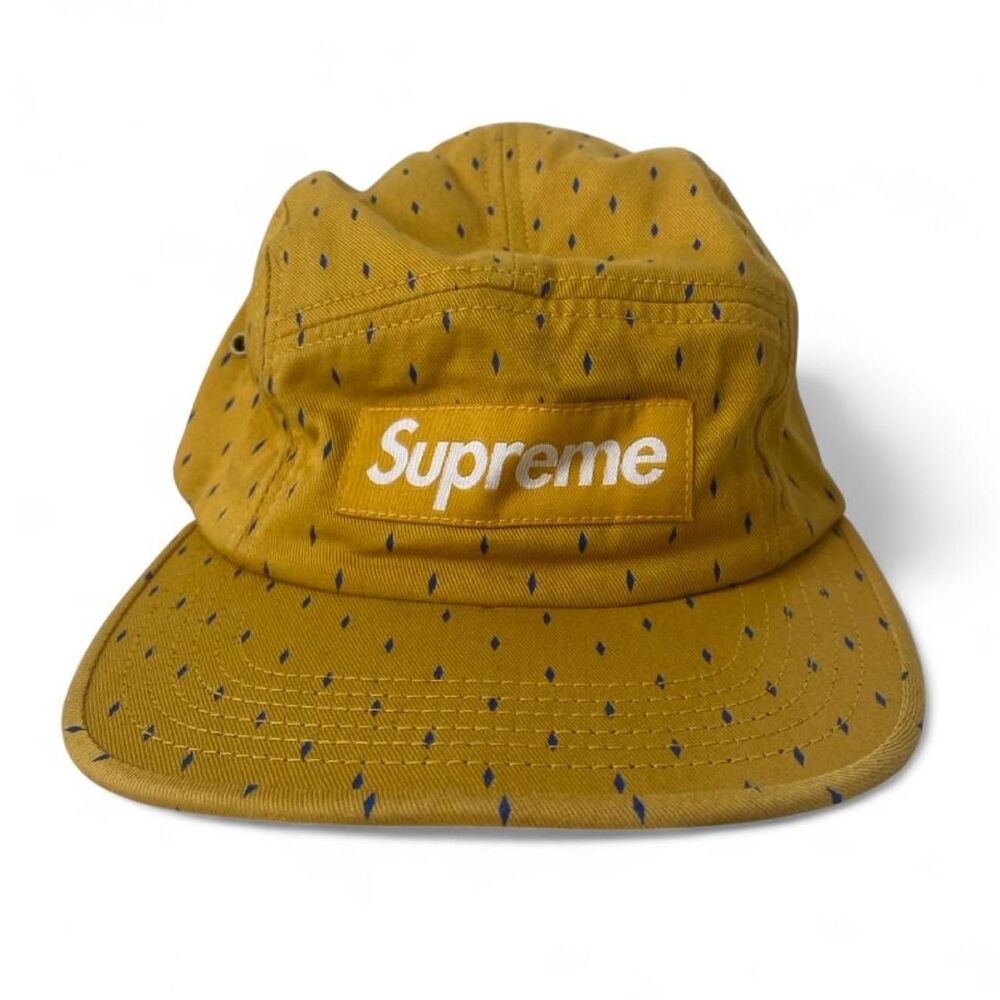 Supreme Men's Yellow and Gold Hat